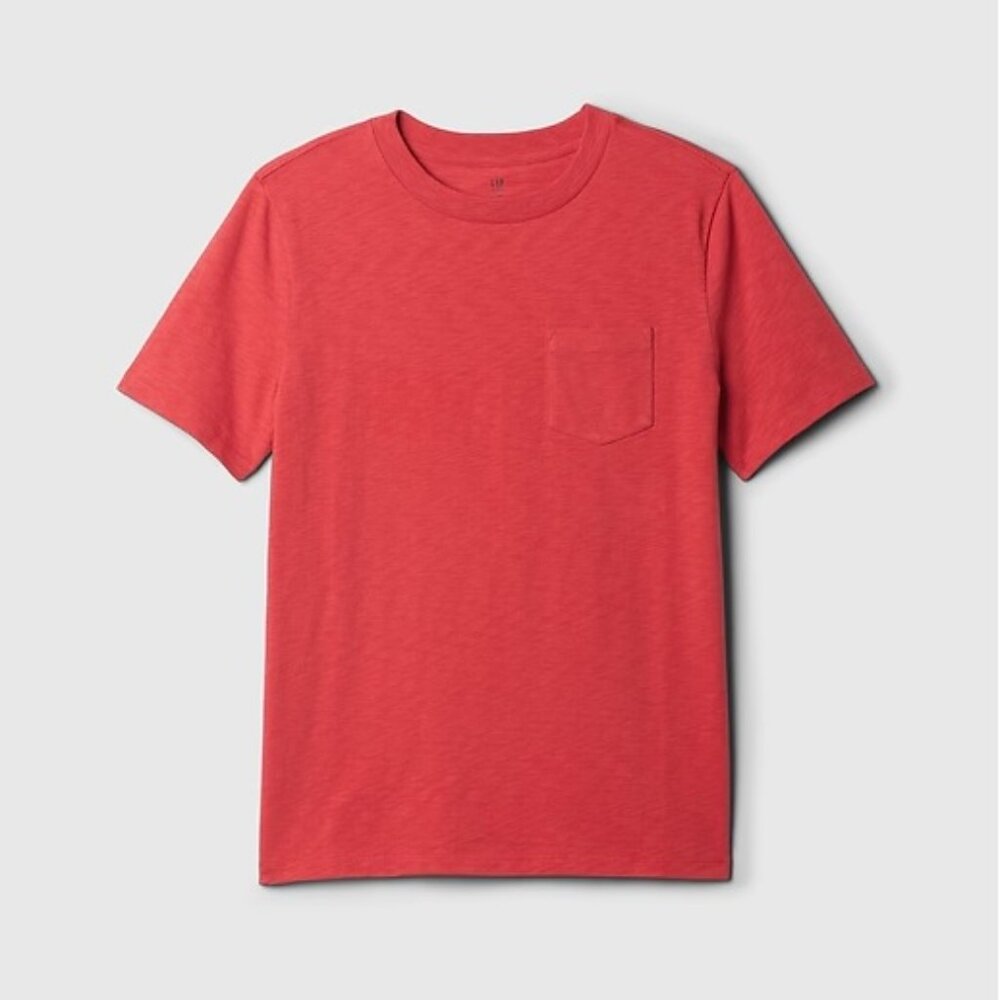Gap Kids Boys Organic Cotton Pocket T, Red, Size XXL (NWT)